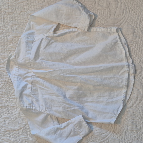 Janie and Jack boys 18 - 24 months white long sleeve button up shirt VGUC - Picture 5 of 5